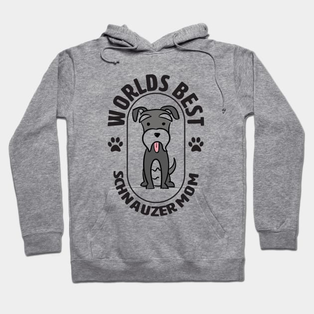 Schnauzer - Worlds Best Schnauzer Mom Hoodie by Kudostees